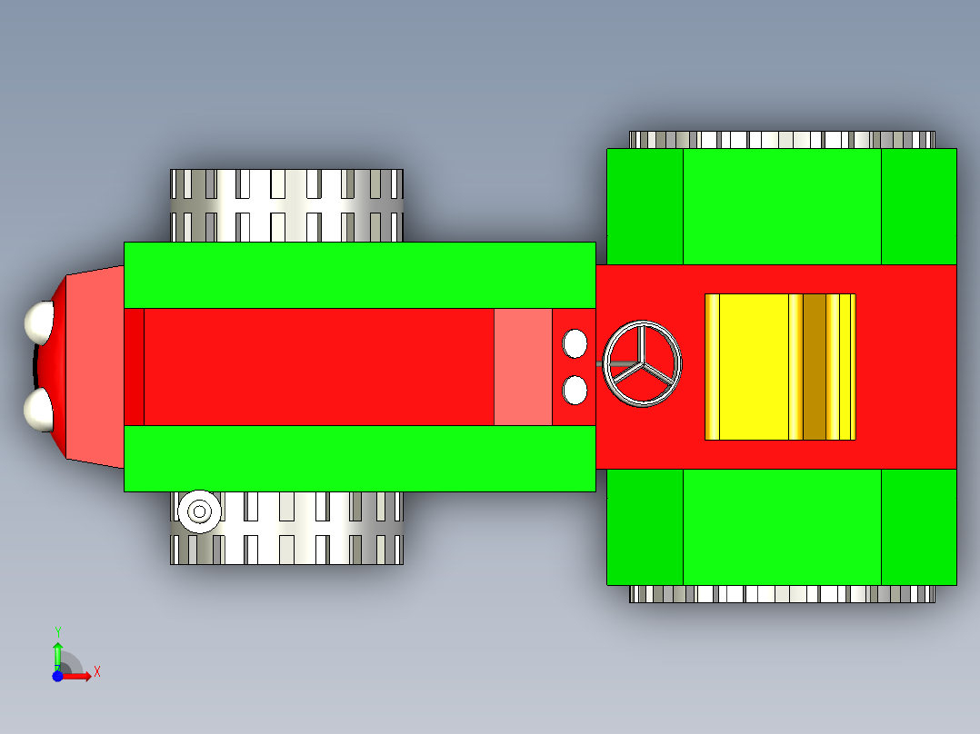 拖拉机图纸前视图