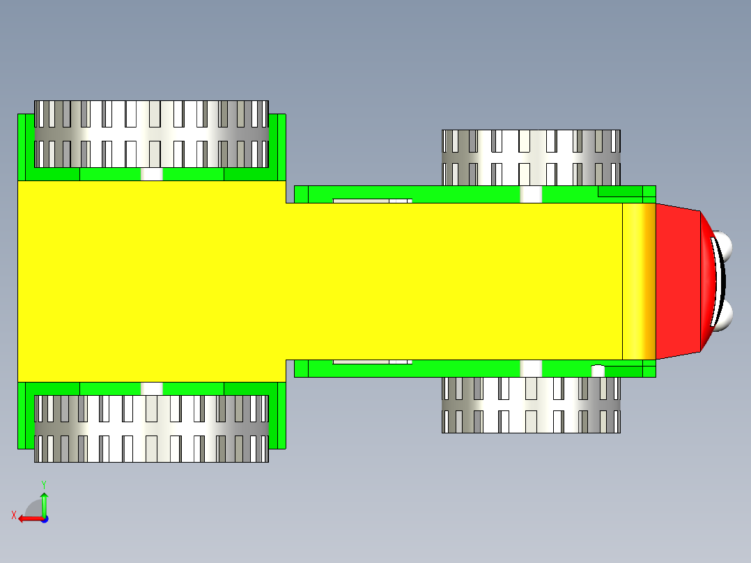 拖拉机图纸后视图