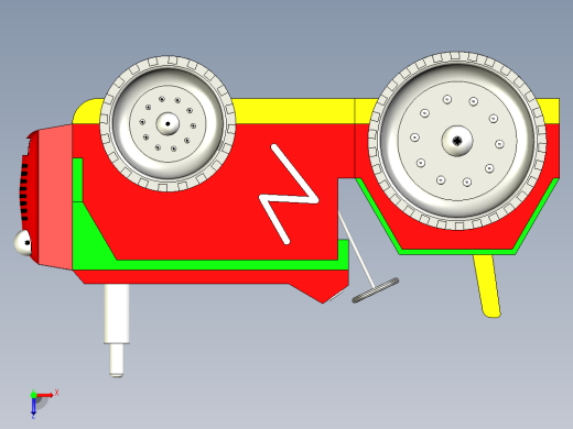 拖拉机图纸俯视缩略图