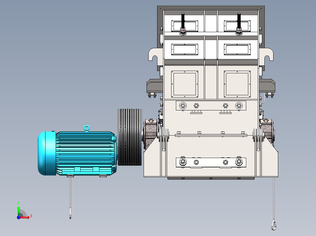 基于SW的PF1315反击式破碎机的设计100前视图