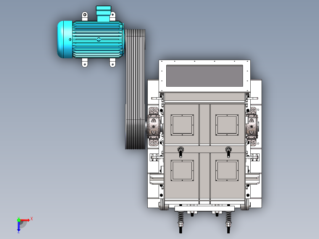 基于SW的PF1315反击式破碎机的设计100俯视图