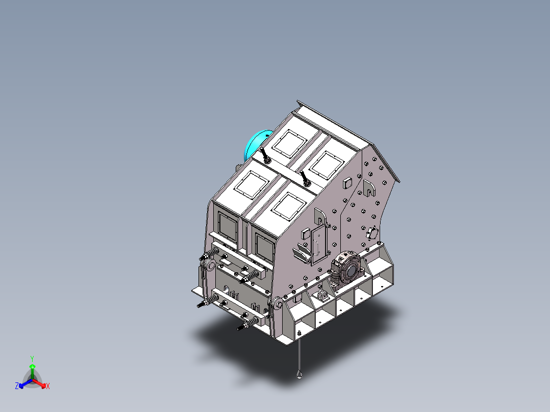 基于SW的PF1315反击式破碎机的设计100正等轴测图