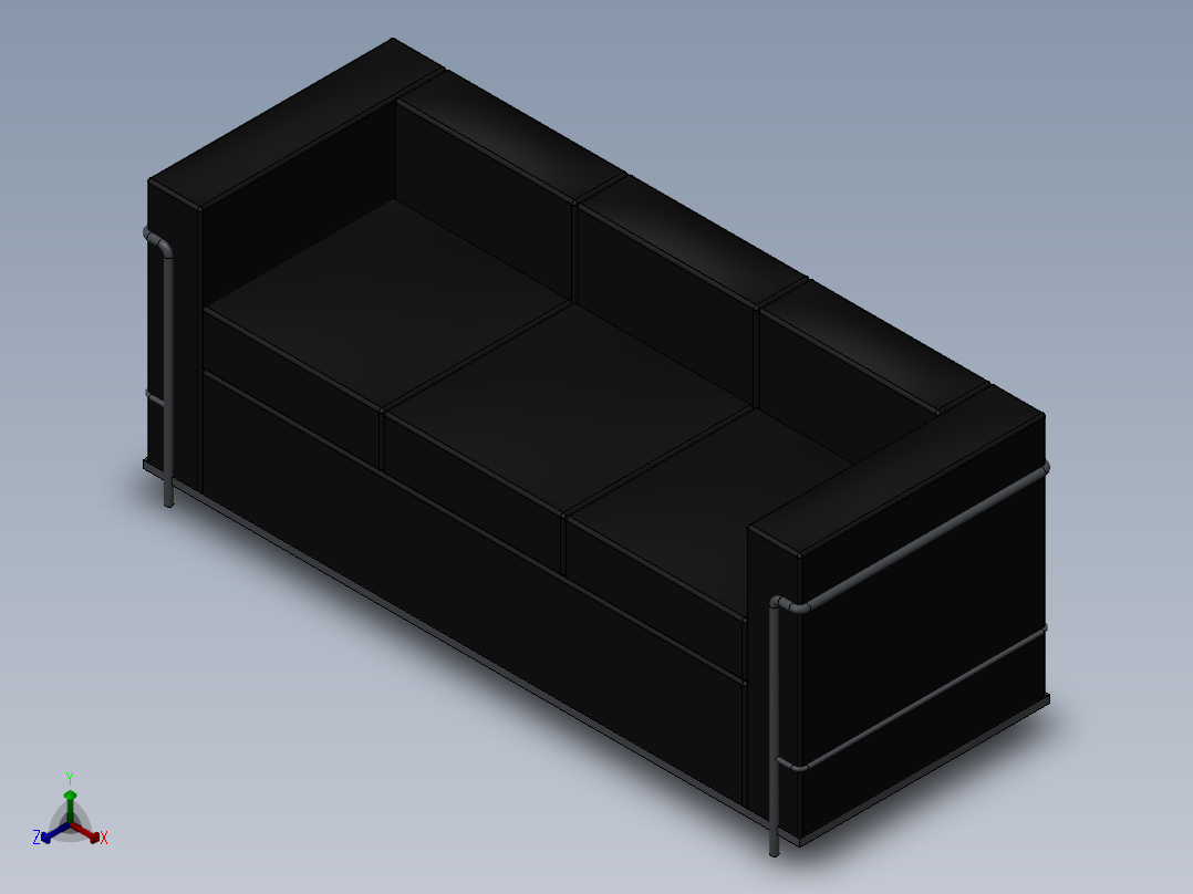 沙发正等轴测图