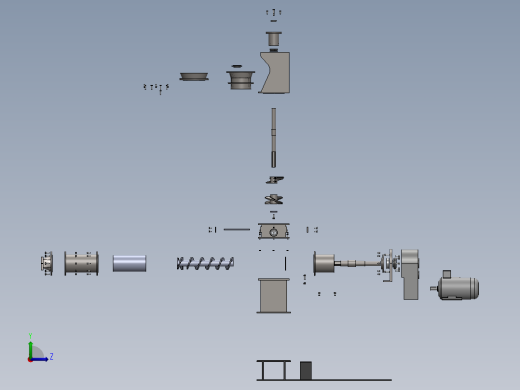 曹答-真空挤出机左视缩略图