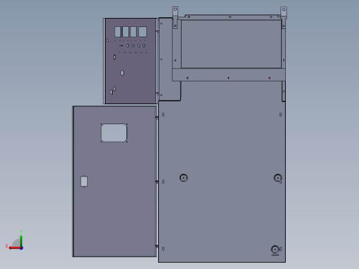 XGN15-12型单元式六氟化硫环网柜后视缩略图