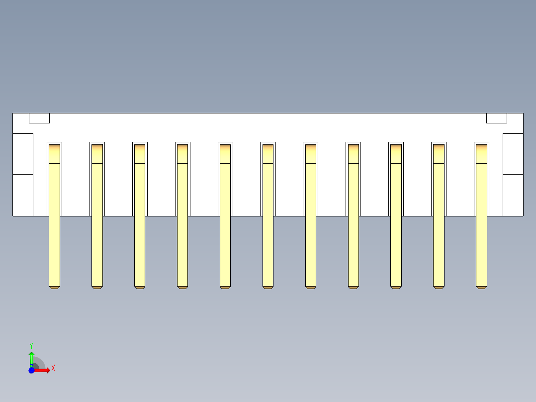 JST-S11B-PH-K-S前视图