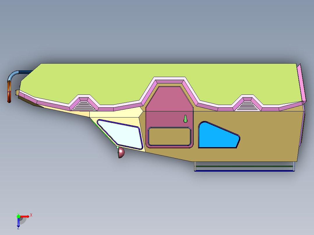 西伯利亚征服者ATV全地形越野车俯视图