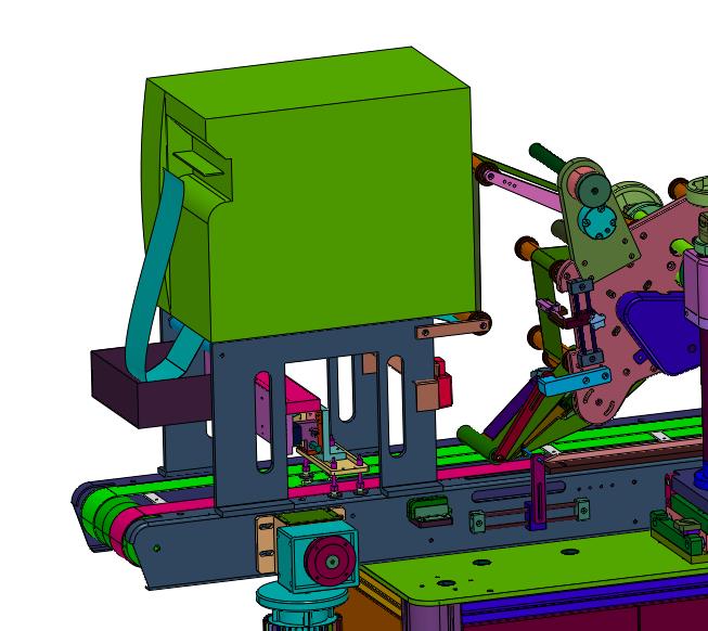 顶部压贴即时打印贴标机