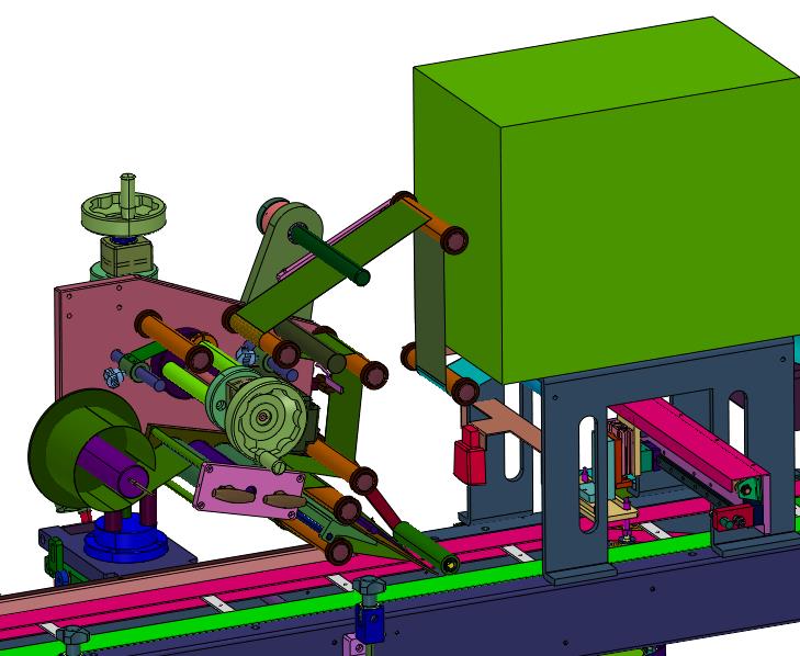 顶部压贴即时打印贴标机
