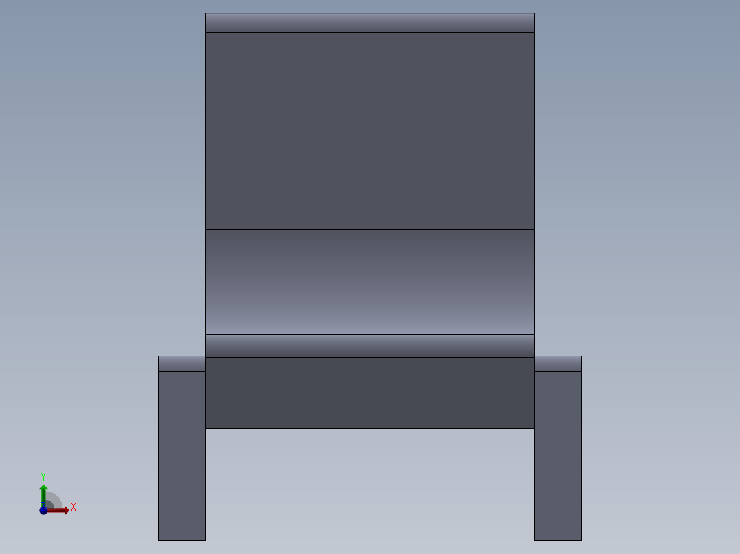 SW建模练习题-practice 87前视图