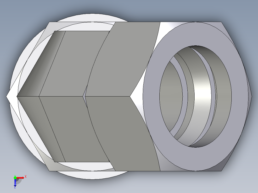 卡套式工业通用硬管接头EO_Adjustable_locknut_45_deg_elbow_VEE28LRCF俯视图