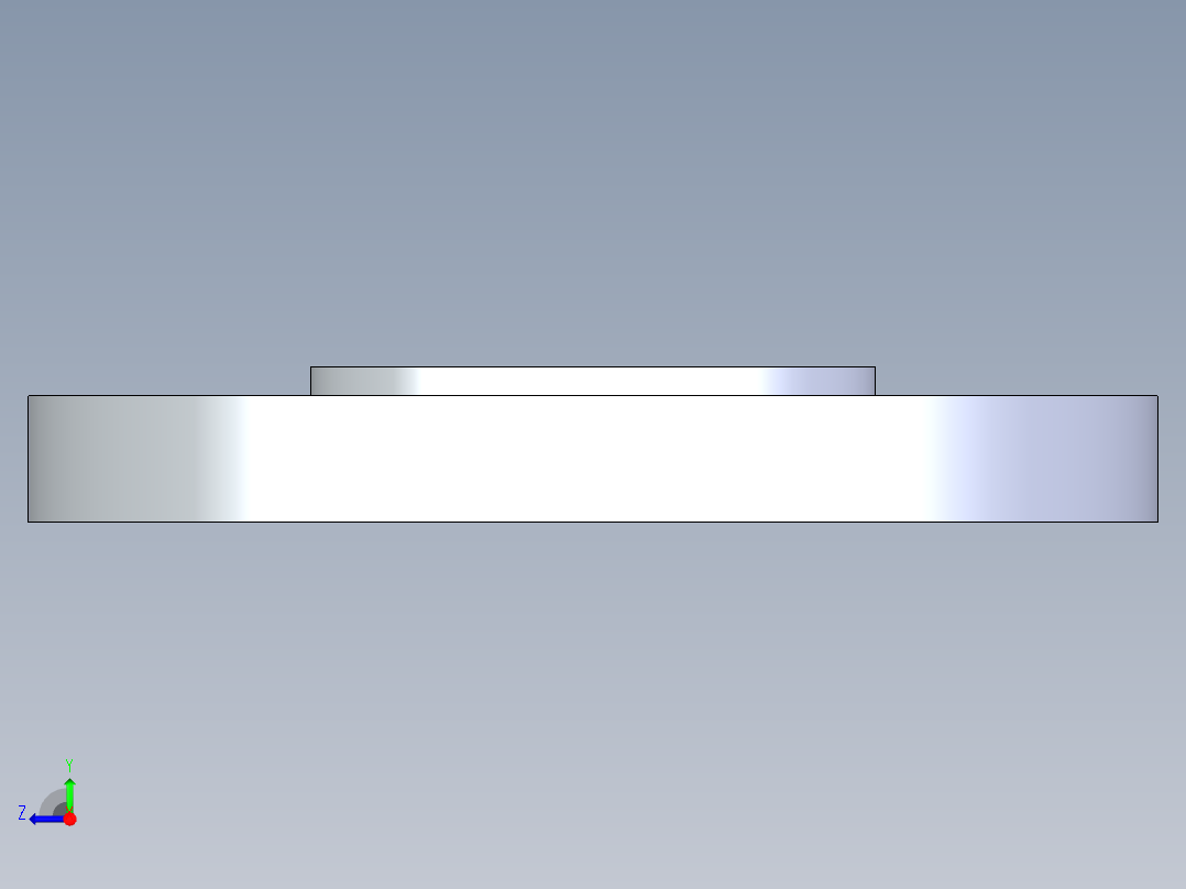 聚氯乙烯配件25-Sch80_Blind Flange_853-025_2.5in右视图