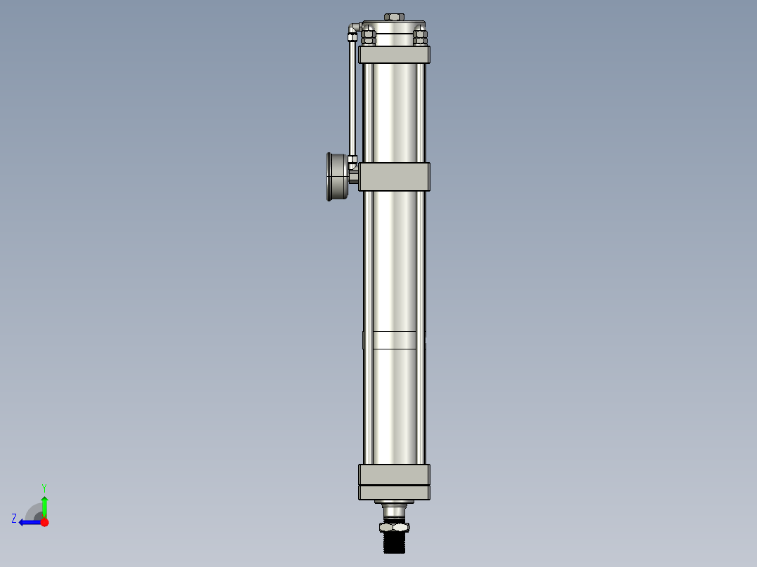 STF快速型气液增压缸1501120==80右视图