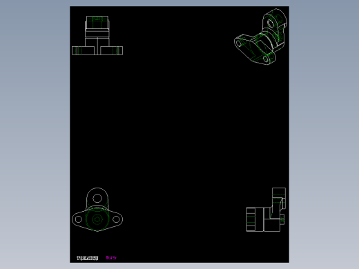 凸緣張力器(迴轉型)FLT-R-2D多系列多零件图纸模型