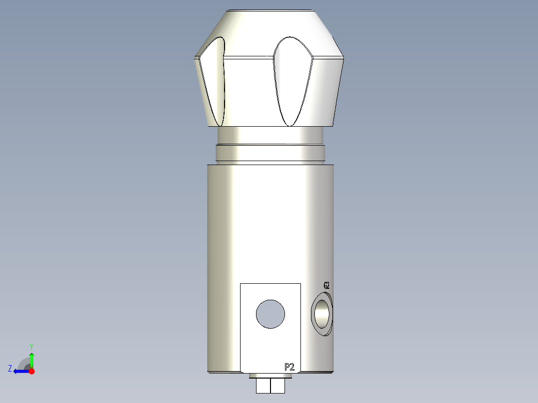 压力调节器J50-C-B9-E2-V-N-V右视图