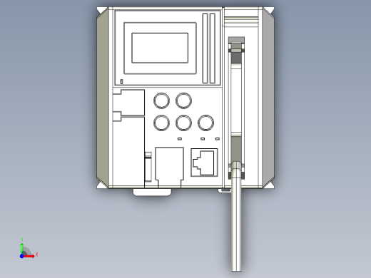 基恩士KV-5000_kc图纸模型前视缩略图