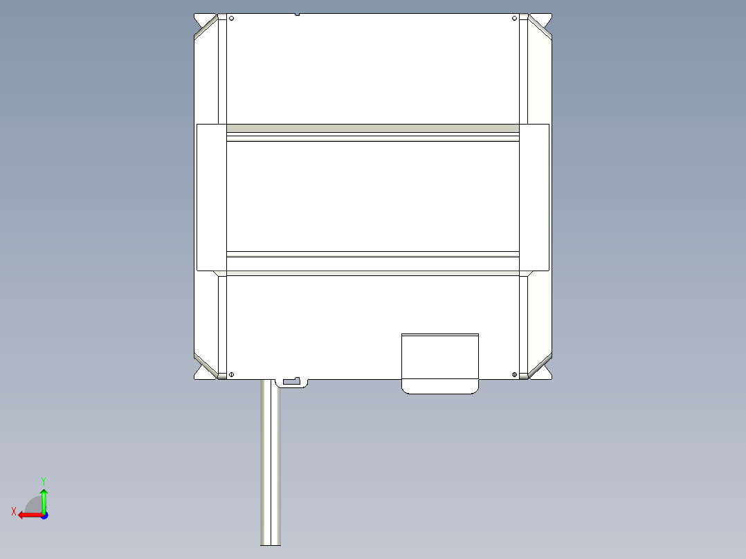 基恩士KV-5000_kc图纸模型后视图