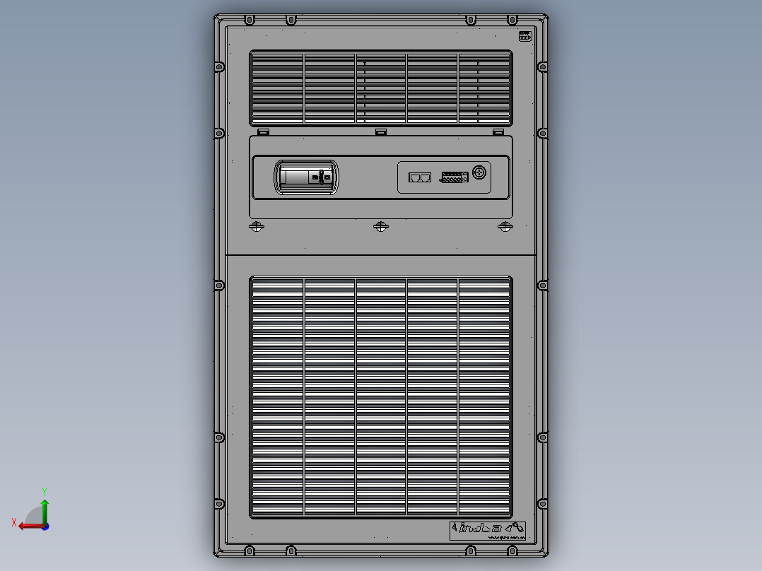 5G一体化机柜模型==1218093==45后视图