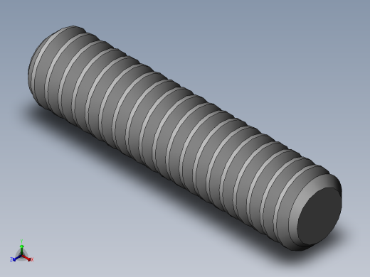 DIN 913-ISO 4026 固定螺钉-M1.4 L=6.SLDPRT正等轴测缩略图