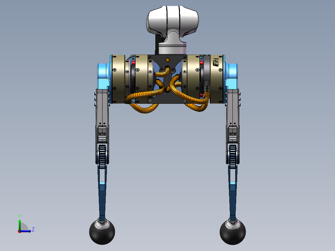机械狗四足机械狗左视图
