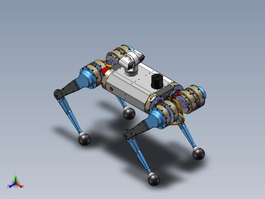 机械狗四足机械狗正等轴测缩略图