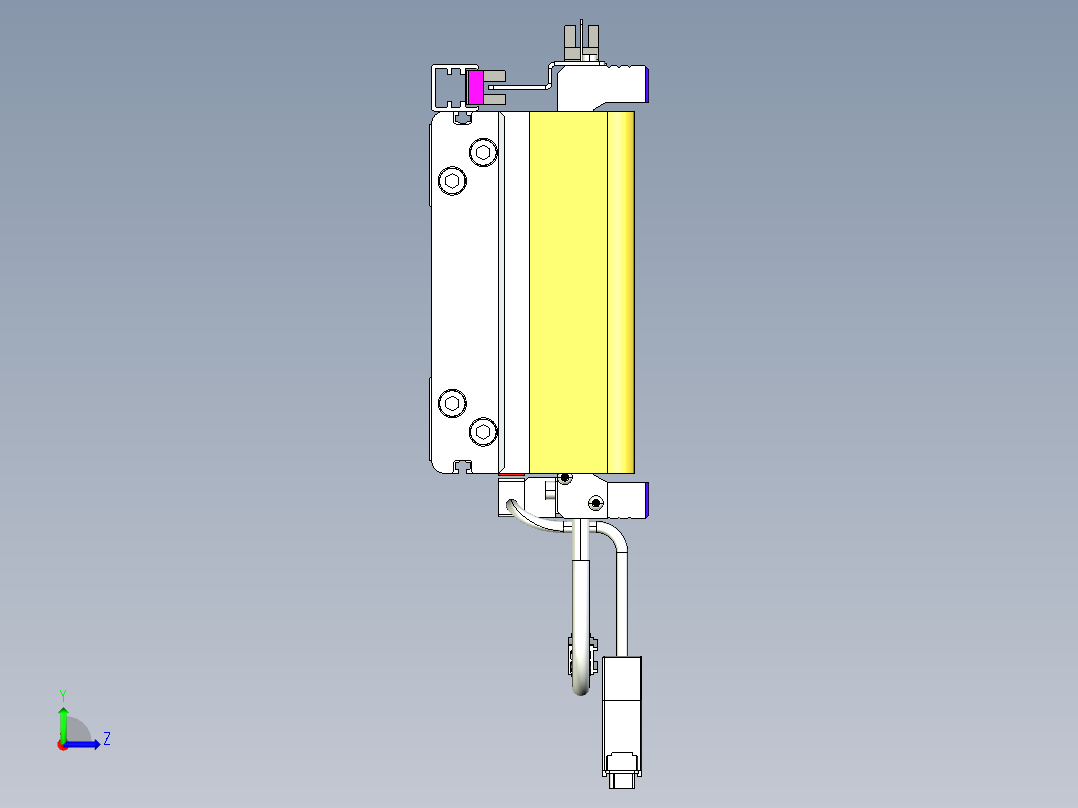 威洛博VL系列3d模型模组2VL14S2Y-S2550左视图