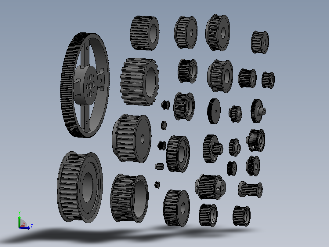 同步带轮SW三维==1449750==50