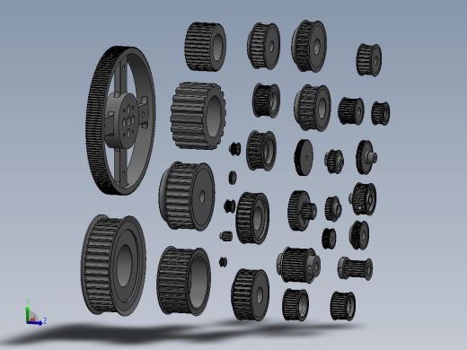 同步带轮SW三维==1449750==50