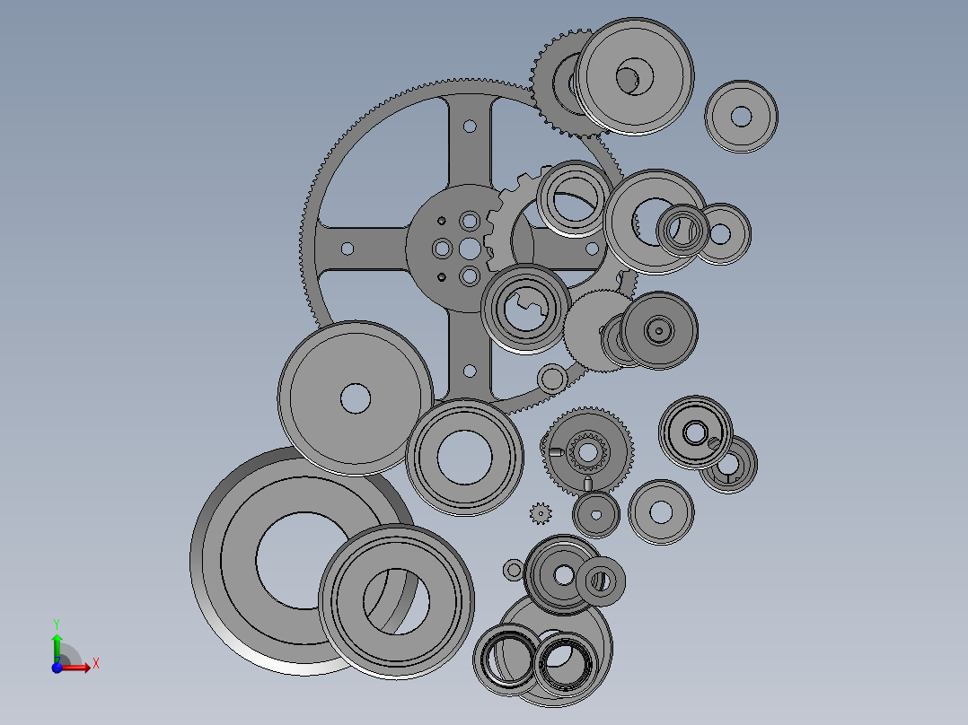 同步带轮SW三维==1449750==50前视图