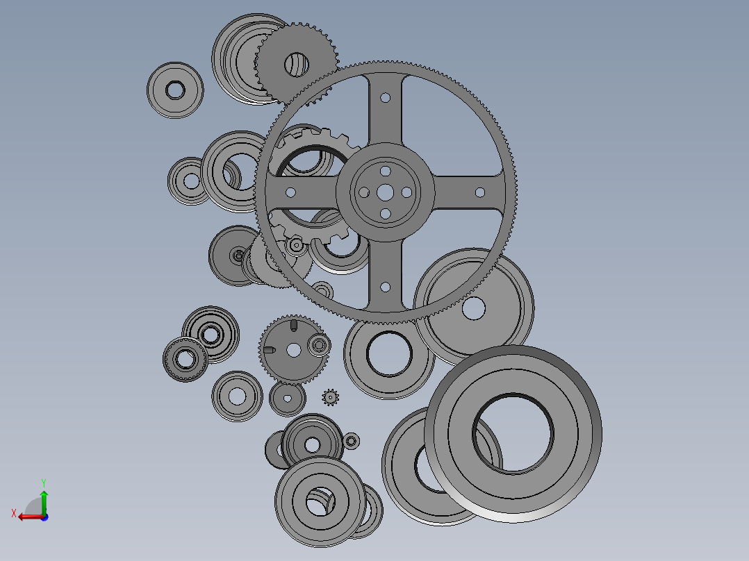 同步带轮SW三维==1449750==50后视图