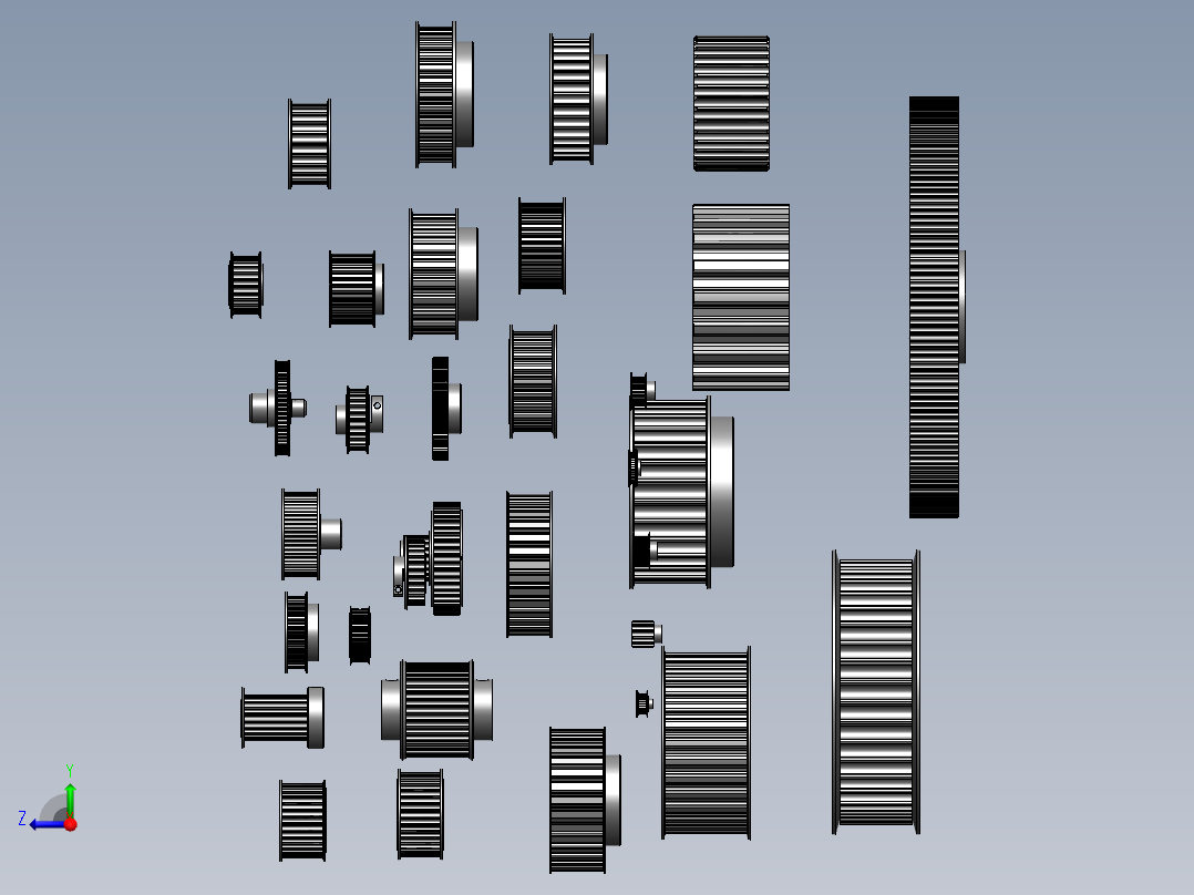 同步带轮SW三维==1449750==50右视图