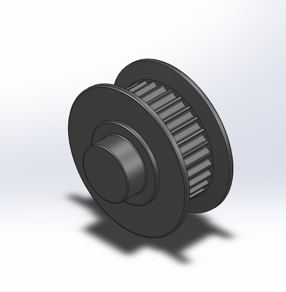 同步带轮SW三维