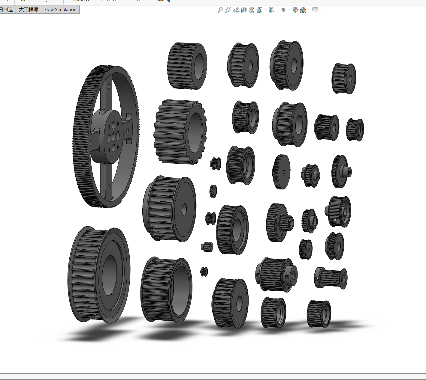 同步带轮SW三维==1449750==50