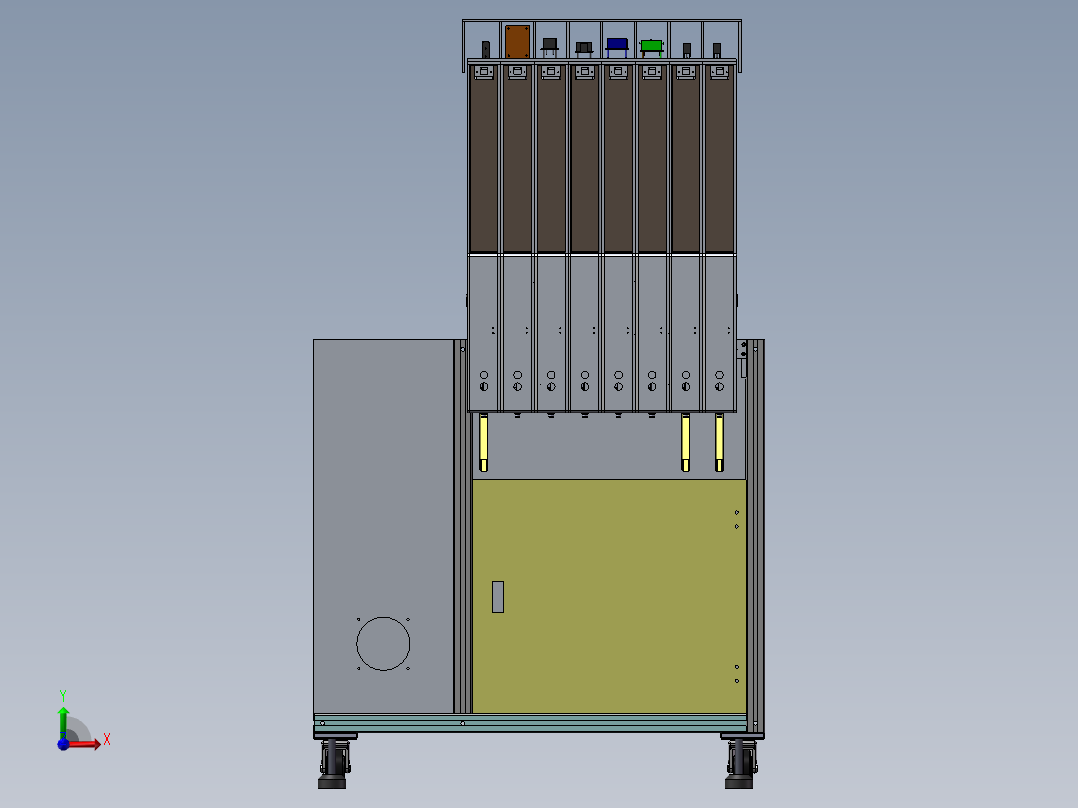 插件自动给料设备前视图