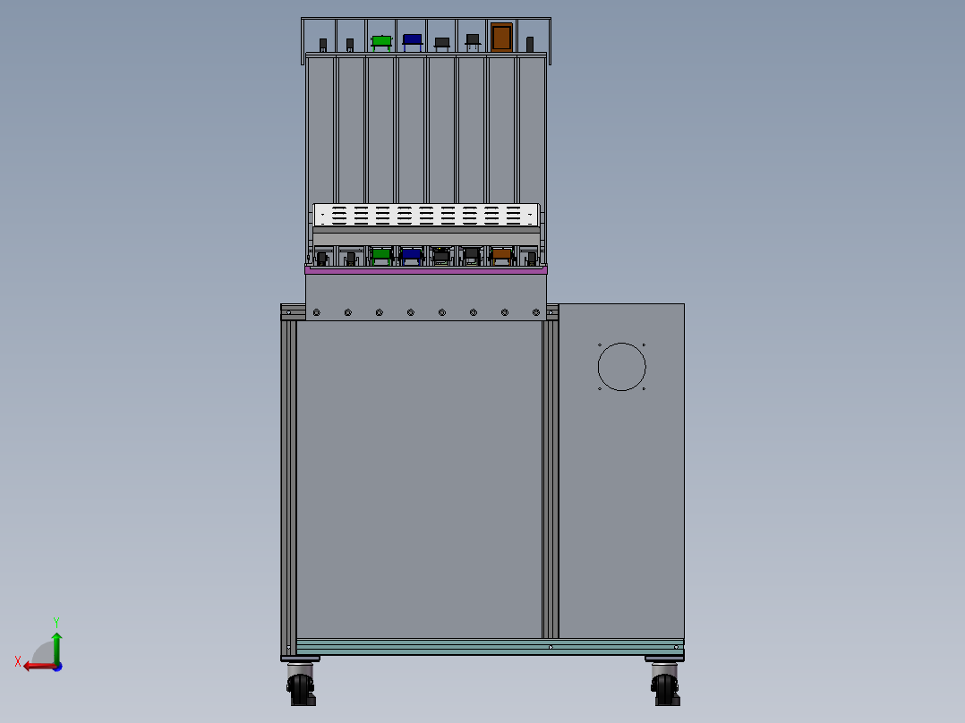 插件自动给料设备后视图