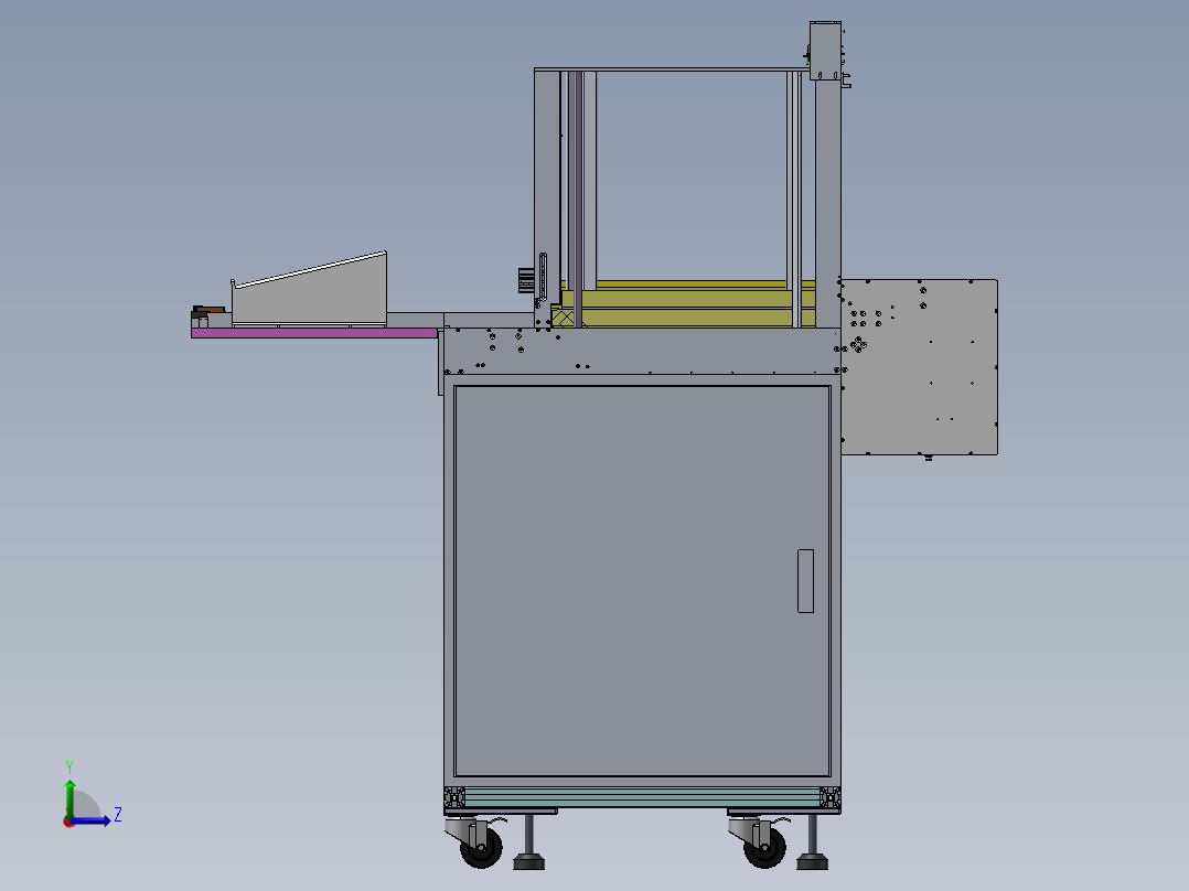 插件自动给料设备左视图