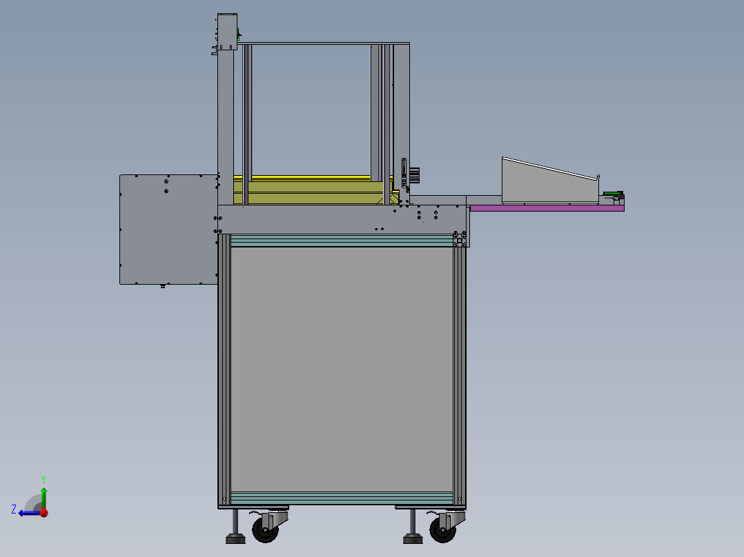 插件自动给料设备右视图