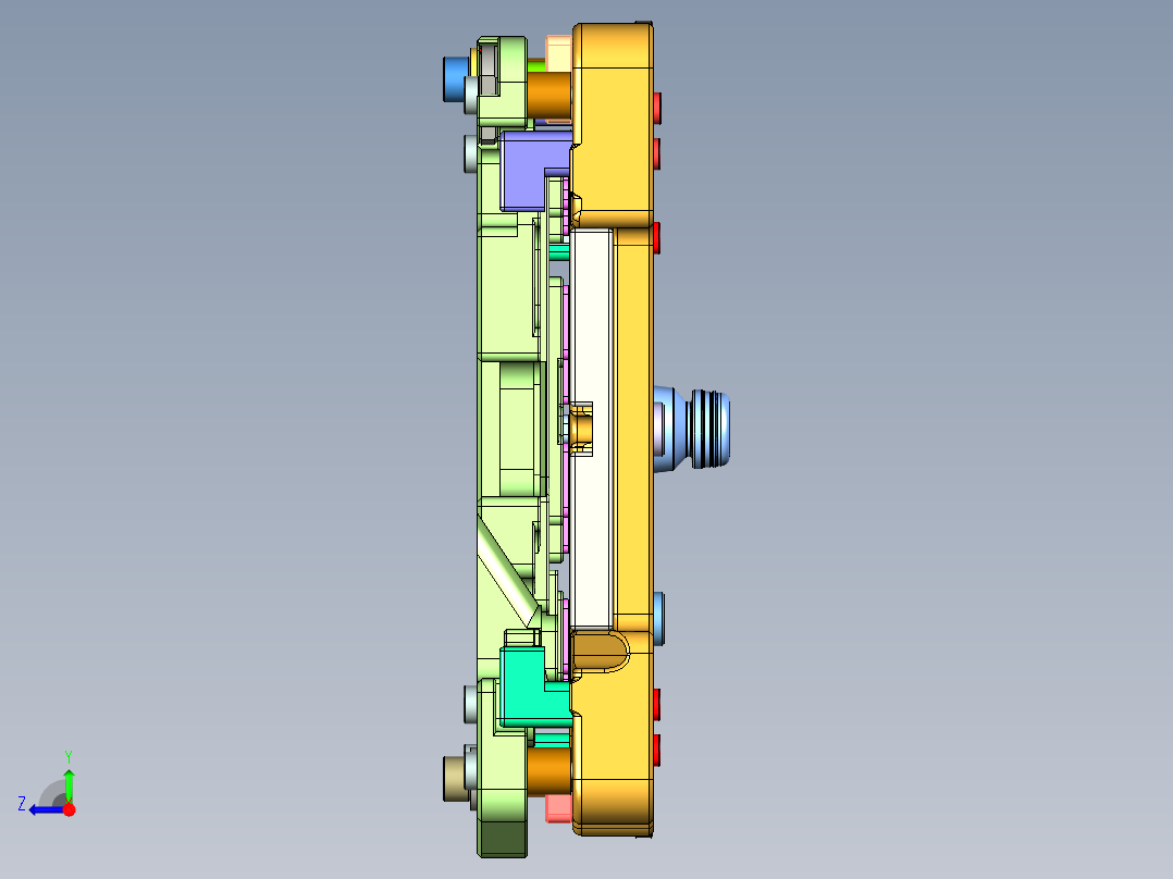 AT1-CNC4笔记本CNC工装夹具三维模型-Wifi Kuaihuan右视图
