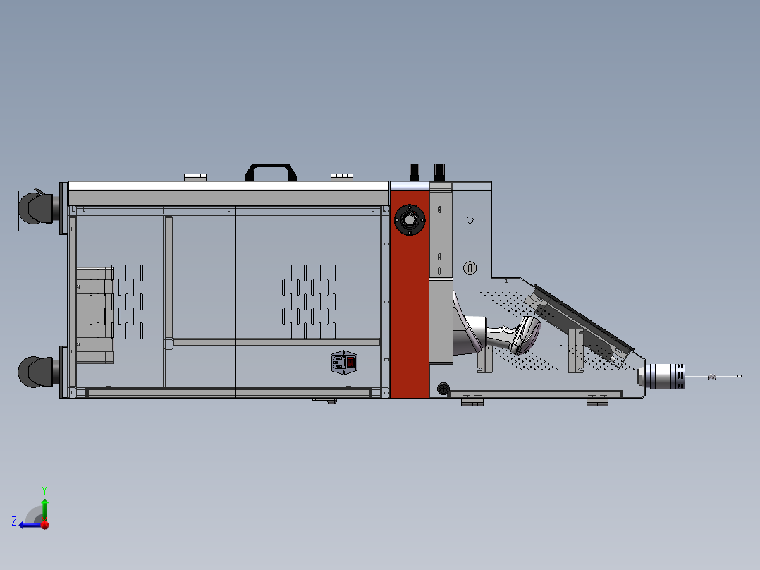 量料机sw22可编辑右视图