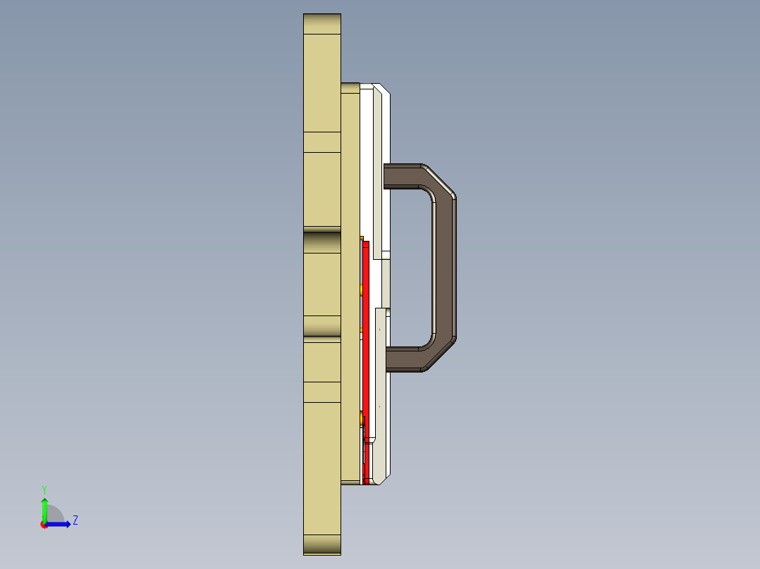 ZC001-笔记本CNC工装夹具三维模型CNC5-191216左视图