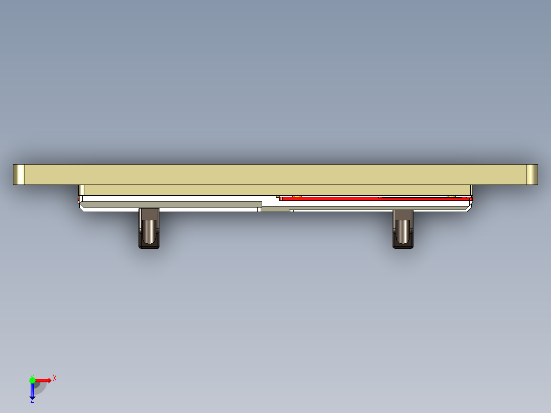 ZC001-笔记本CNC工装夹具三维模型CNC5-191216俯视图