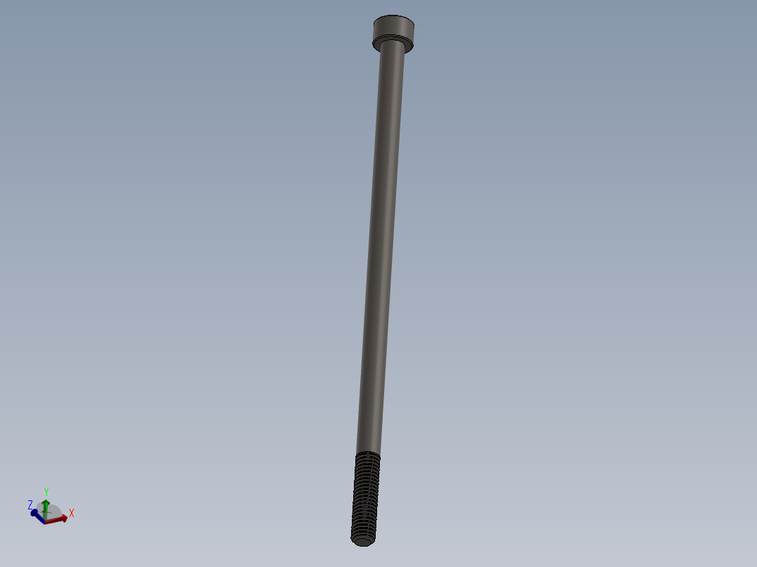 Screw_DIN_912_M6x140_A2.SLDPRT公制内六角螺钉主视图