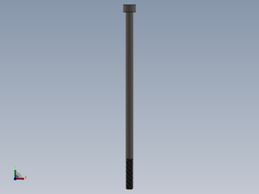 Screw_DIN_912_M6x140_A2.SLDPRT公制内六角螺钉前视缩略图