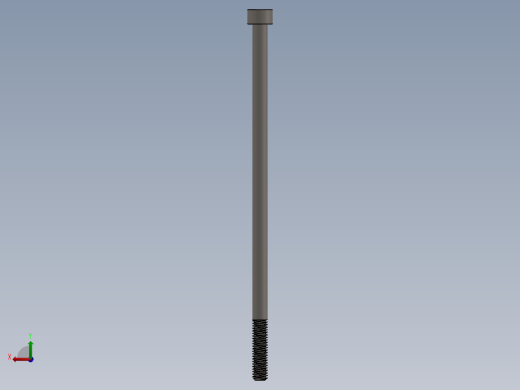 Screw_DIN_912_M6x140_A2.SLDPRT公制内六角螺钉后视缩略图
