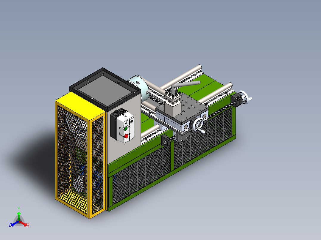 TORNO CASEIRO车床结构3D图纸 Solidworks设计
