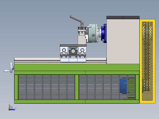 TORNO CASEIRO车床结构3D图纸 Solidworks设计左视缩略图