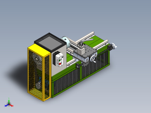 TORNO CASEIRO车床结构3D图纸 Solidworks设计正等轴测缩略图