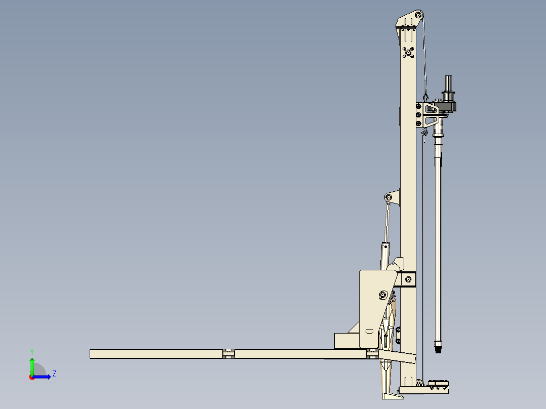 B2003905-水井钻机左视图