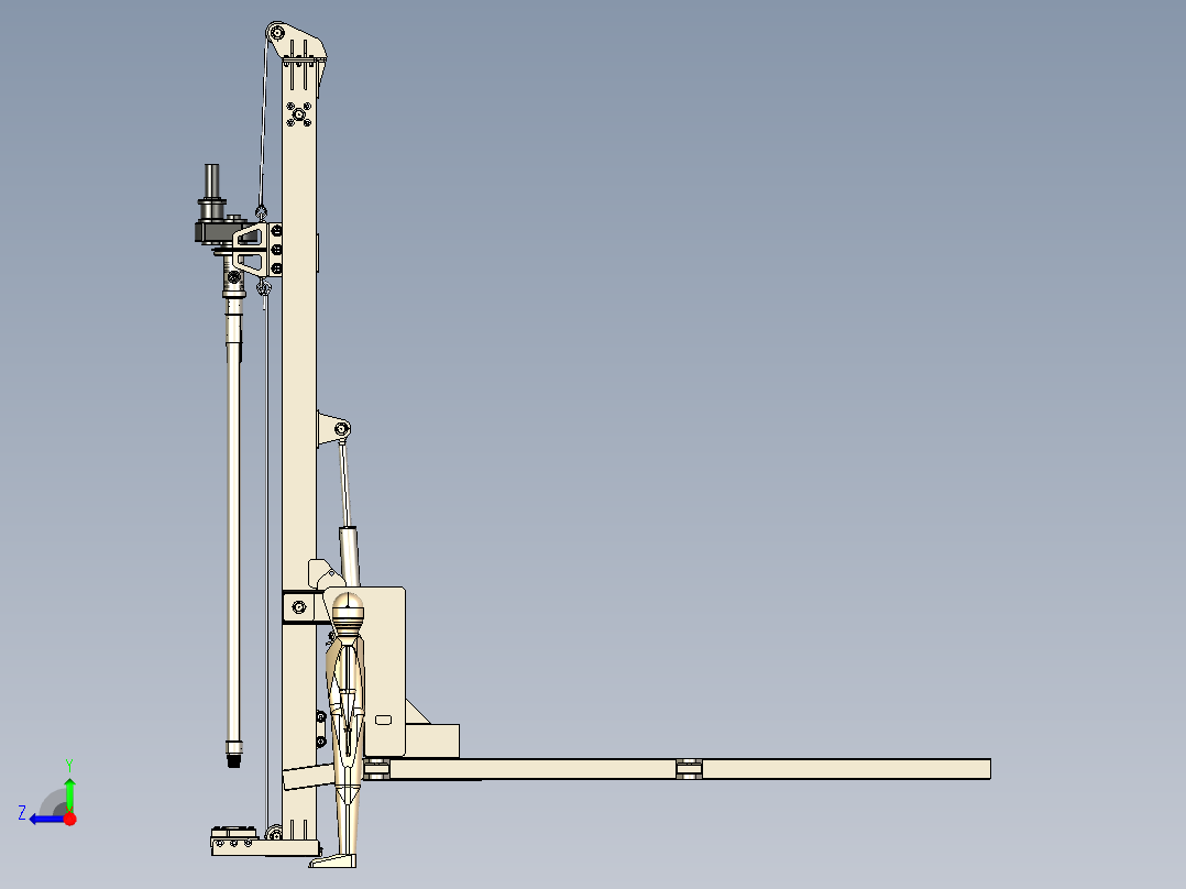 B2003905-水井钻机右视图