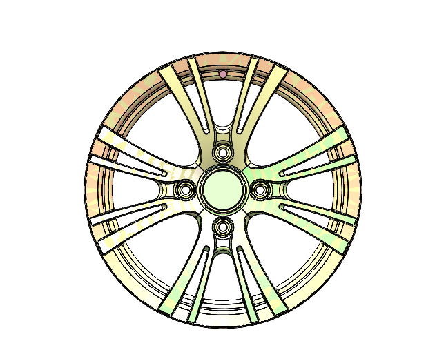 汽车轮毂建模图-UG